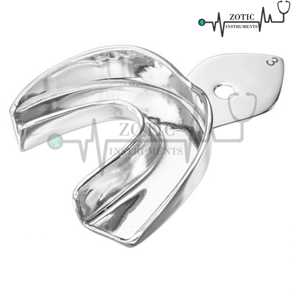 IMPRESSION TRAYS FOR IMPRESSIONS IN ALGINATE AND SILICONE