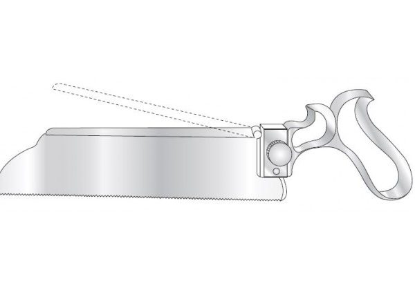 SAW HINGED BACK 14 TEETH PER INCH BLADE